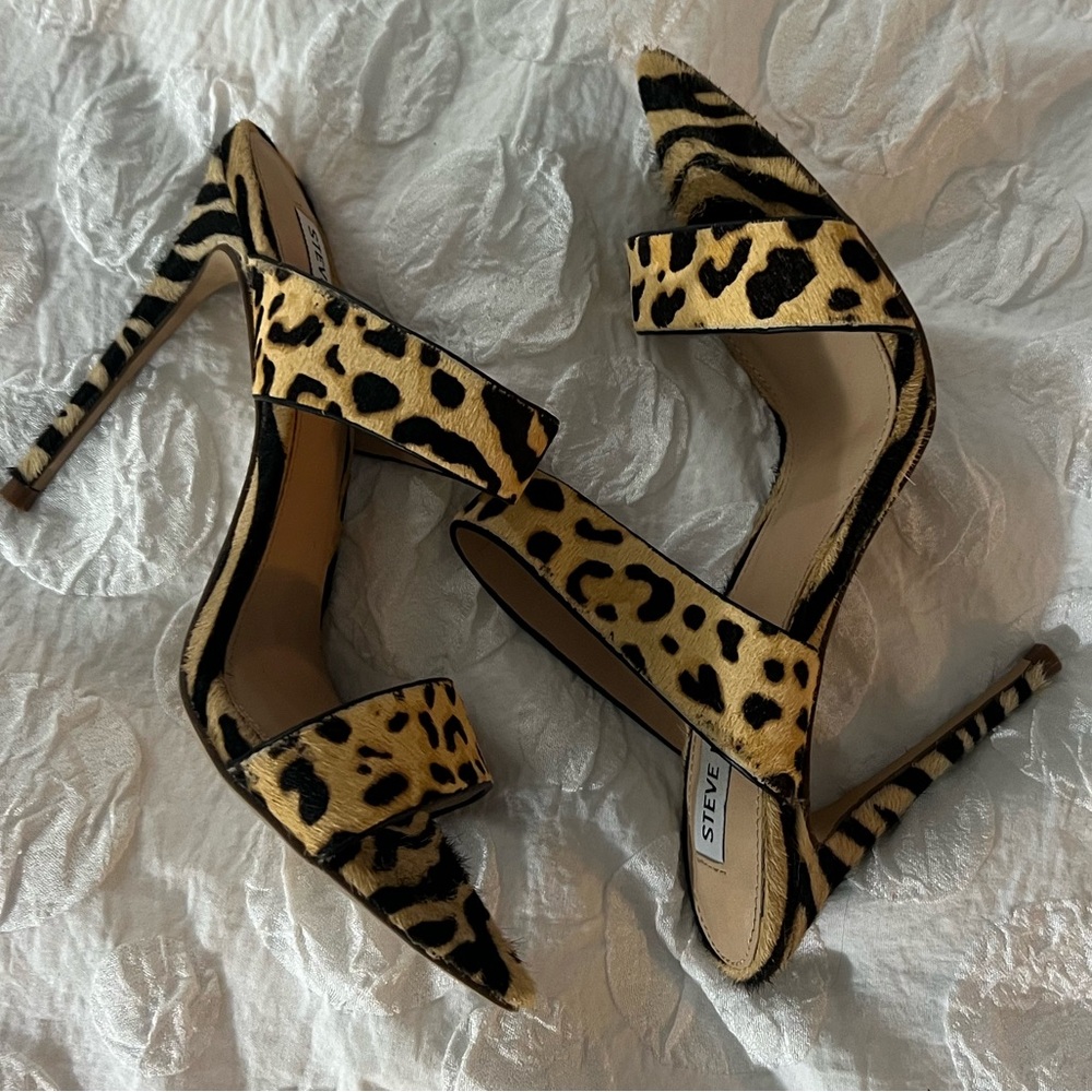 Steven Madden Animal print Heeled Sandals ( Size 6.5)